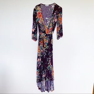 Walking through a field of flowers